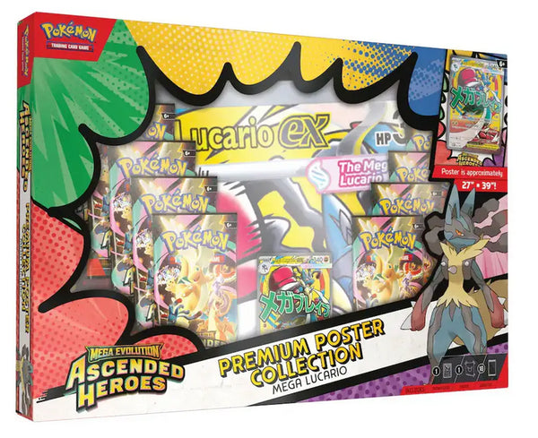 Pokémon Ascended Heroes Premium Poster Collection - Mega Lucario / Gardevoir