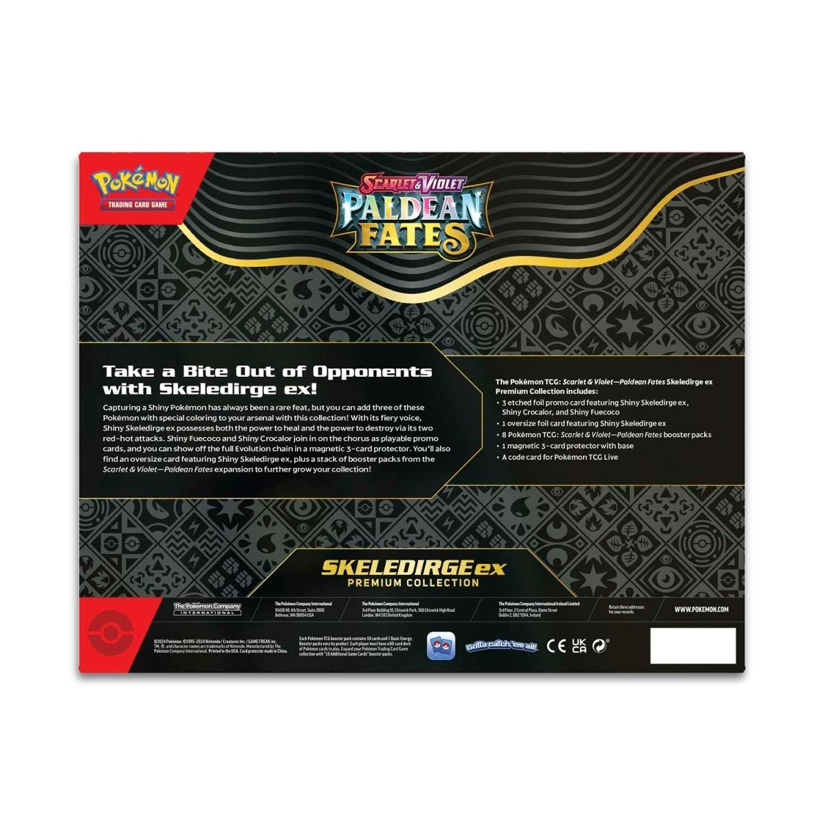Pokémon Scarlet & Violet - Paldean Fates Skeledirge ex Premium Collection